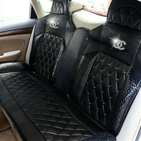 leather chanel car seats